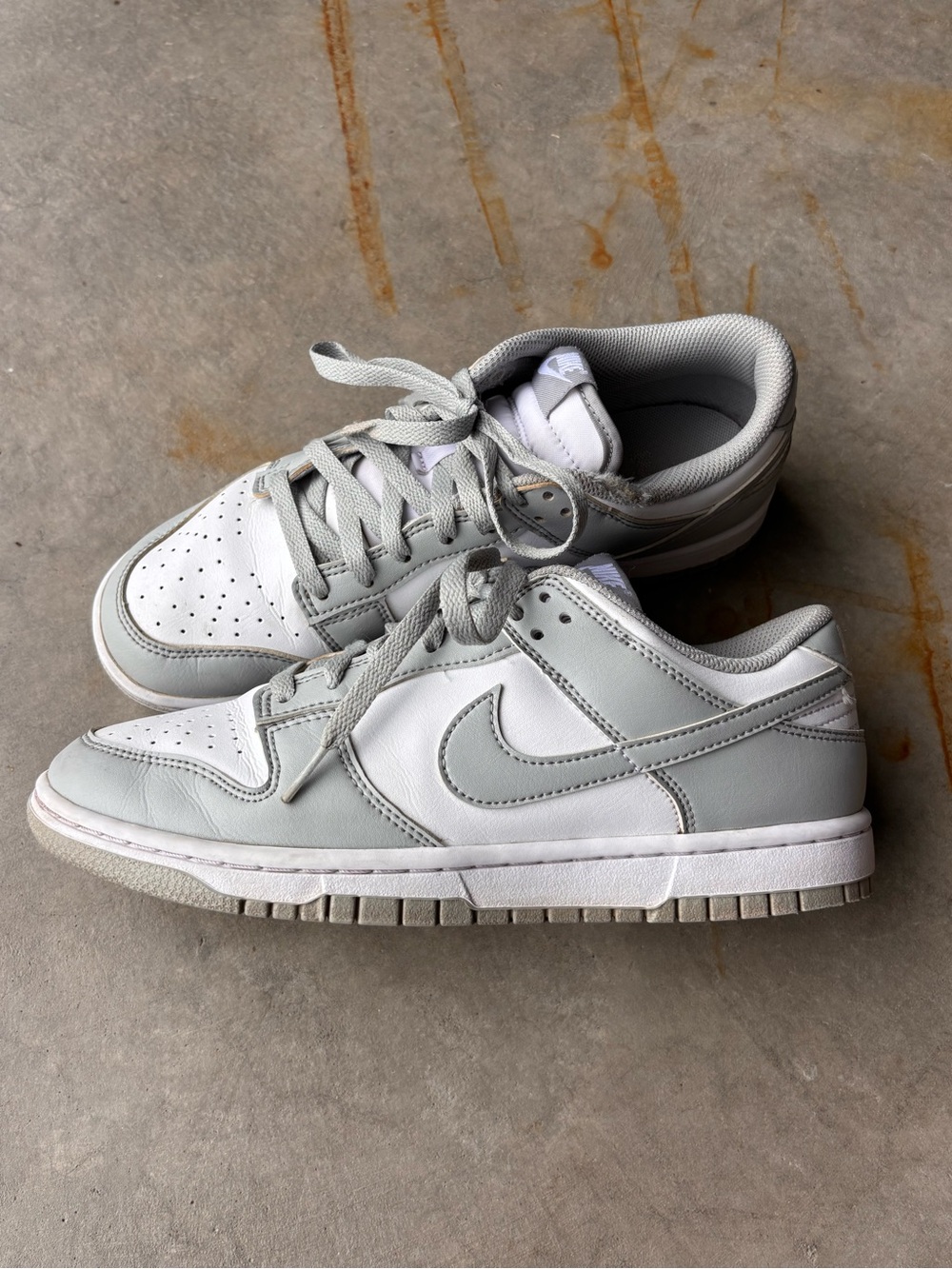 Nike Dunk Low Retro White Light Smoke Grey Men’s 8